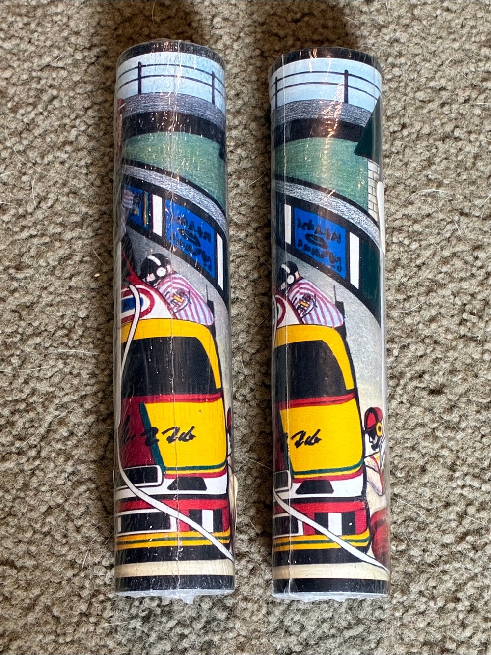 Vtg Unused NASCAR Wallpaper Border Cars Auto Racing Collectible Deco Bundle Of 2